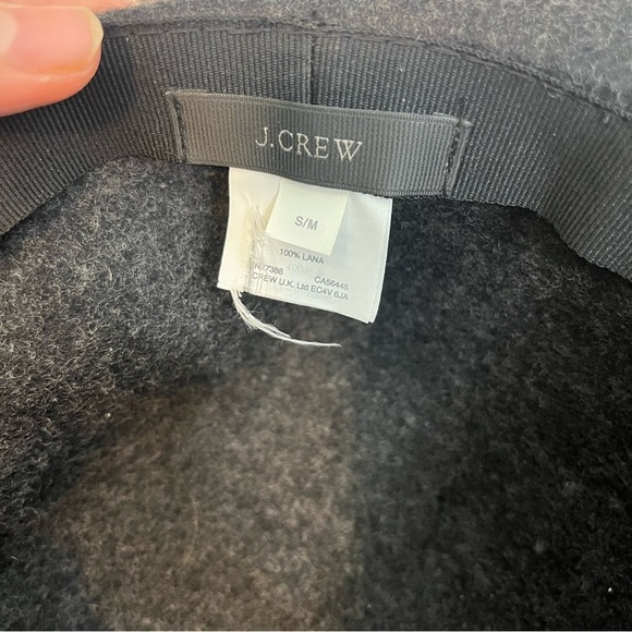 J. Crew Gray 100% Wool Floppy Hat - Picture 5 of 5